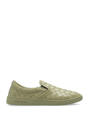 【関税込み】Bottega Veneta グリーン Sunday スリッポン Bottega Veneta: グリーン Sunday スリッポン | SSENSE 日本